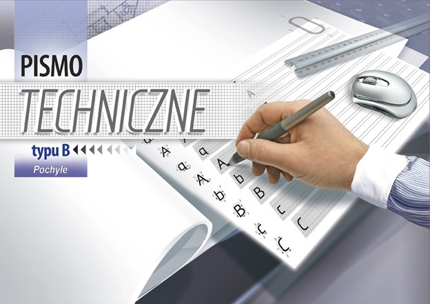 Blok A4 do pisma technicznego pochyłego typu B Kreska